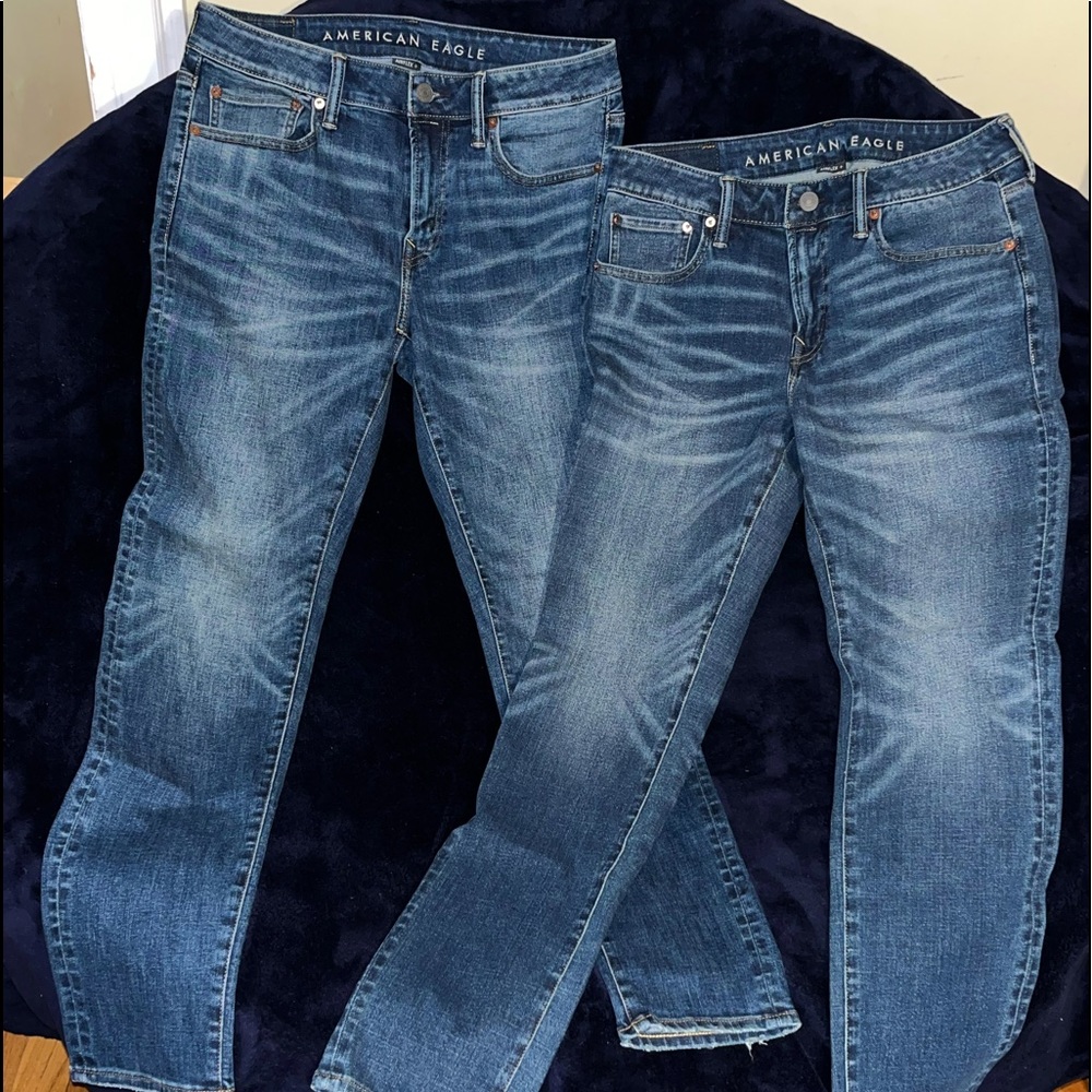 Brand new never been worn American eagle jeans nwo 32 X 32 airflex+ medium wash